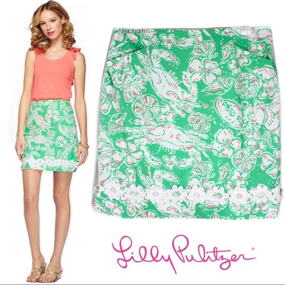 Lilly Pulitzer corrie skirt beach bash - Picture 2 of 7